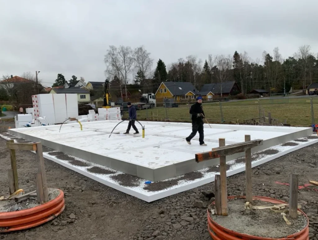 Betongarbeten av SveBag Entreprenad AB - arbetsprocess